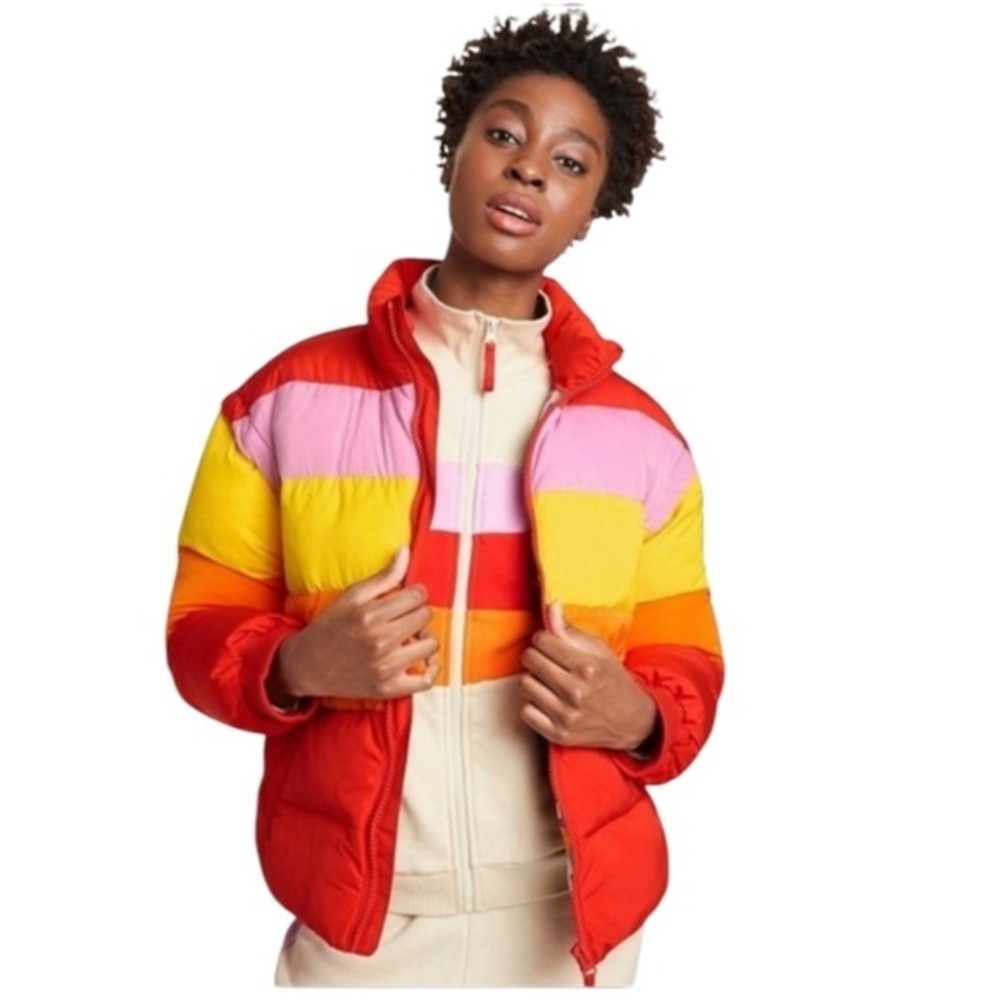 LEGO COLLECTION X TARGET CONVERTIBLE COLOR BLOCK PUFFER JACKET SIZE XS